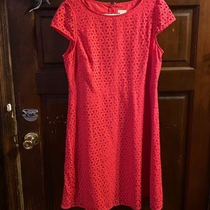 J Crew coral dress size 14